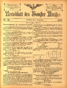 Kreisblatt des Bomster Kreises 1899.09.08 No.36
