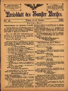 Kreisblatt des Bomster Kreises 1899.11.10 No.45