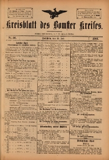 Kreisblatt des Bomster Kreises 1901.07.23 No.56
