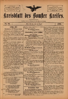 Kreisblatt des Bomster Kreises 1901.08.13 No.62