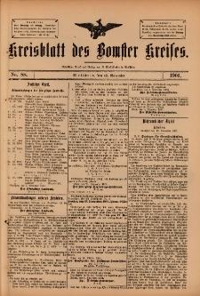Kreisblatt des Bomster Kreises 1901.11.12 No.88