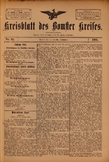 Kreisblatt des Bomster Kreises 1901.11.26 No.92