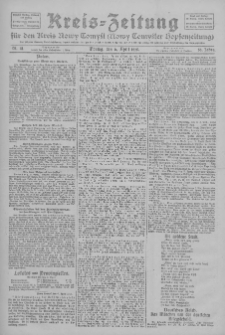 Kreis-Zeitung für d. Kreis Nowy-Tomysl: zugl. Nowy-Tomysler Hopfenzeitung 1925.04.06 Jg.50 Nr41