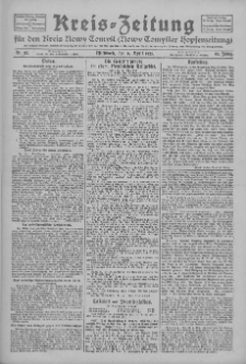 Kreis-Zeitung für d. Kreis Nowy-Tomysl: zugl. Nowy-Tomysler Hopfenzeitung 1925.04.08 Jg.50 Nr42