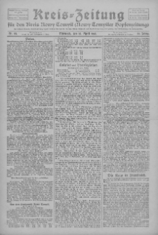 Kreis-Zeitung für d. Kreis Nowy-Tomysl: zugl. Nowy-Tomysler Hopfenzeitung 1925.04.15 Jg.50 Nr44