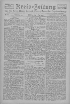 Kreis-Zeitung für d. Kreis Nowy-Tomysl: zugl. Nowy-Tomysler Hopfenzeitung 1925.06.03 Jg.50 Nr64