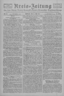Kreis-Zeitung für d. Kreis Nowy-Tomysl: zugl. Nowy-Tomysler Hopfenzeitung 1925.07.15 Jg.50 Nr81