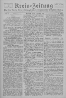 Kreis-Zeitung für d. Kreis Nowy-Tomysl: zugl. Nowy-Tomysler Hopfenzeitung 1925.09.09 Jg.50 Nr105