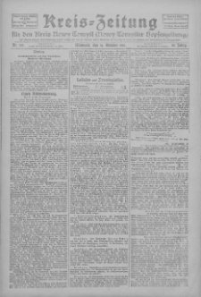 Kreis-Zeitung für d. Kreis Nowy-Tomysl: zugl. Nowy-Tomysler Hopfenzeitung 1925.10.14 Jg.50 Nr120