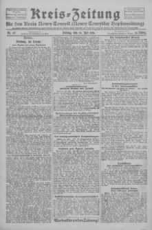 Kreis-Zeitung für d. Kreis Nowy-Tomysl: zugl. Nowy-Tomysler Hopfenzeitung 1926.08.02 Jg.51 Nr88