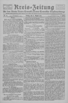 Kreis-Zeitung für d. Kreis Nowy-Tomysl: zugl. Nowy-Tomysler Hopfenzeitung 1926.08.13 Jg.51 Nr93
