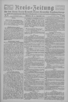 Kreis-Zeitung für d. Kreis Nowy-Tomysl: zugl. Nowy-Tomysler Hopfenzeitung 1926.09.22 Jg.51 Nr110
