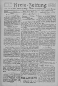 Kreis-Zeitung für d. Kreis Nowy-Tomysl: zugl. Nowy-Tomysler Hopfenzeitung 1926.10.22 Jg.51 Nr123