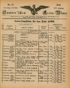 Samtersches Kreis-Blatt = Dziennik Powiatu Szamotulskiego 1879.04.24 Jg.25 Nr17