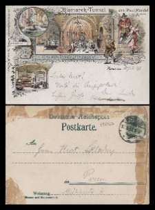 Bismarck-Tunnel, Inh: Paul Mandel, Sehenswürdigkeit Posens...