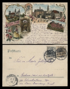 Posen/Poznań. Der Dom,erb.1522/Tum. Alter Markt m.Hauptwache/Stary Rynek i gł&oacute;wna wacha. Kapell im Dom/Kaplica w Tumie. Priesterseminar/Seminaryum. Bamberka.