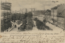 Gruss aus Posen. Wilhelms-Strasse, Provinzial-Museum und Landes-Bibliothek.