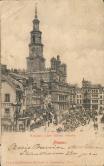 Posen. Rathaus (Alter Markt) Ostseite.