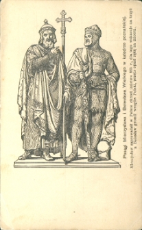 Posągi Mieczysława i Bolesława Wielkiego w katedrze poznańskiej...