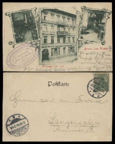 Gruss aus Posen. Restaurant A.Duchowski.