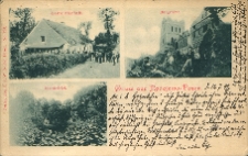 Gruss aus Radojewo=Posen. Gastwirthschaft. Burgruine. Einsiedelei.