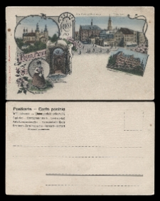 Gruss aus Posen/Poznań. Der Dom,erb.1522-Tum. Alter Markt m.Hauptwache-Stary Rynek i gł&oacute;wna wacha. Kapell im Dom-Kaplica w Tumie. Priesterseminar-Seminaryum. Bamberka.