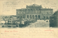 Gruss aus Posen. Central-Bahnhof.