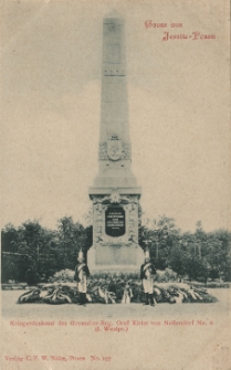 Gruss aus Jersitz-Posen. Kriegerdenkmal des Grenadier-Reg. Graf Kleist von Nollendorf No.6 (1.Westpr.).