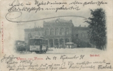 Gruss aus Posen. Bahnhof.