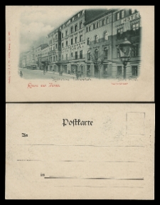 Gruss aus Posen. Friedrichstrasse. Knothe'sche Töchterschule. Jahn's Hotel.