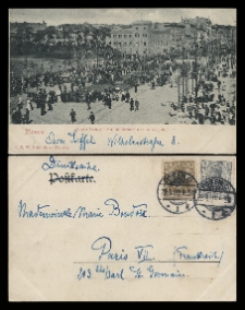 Posen. Sänger Festzug durch das Berliner Thor, 6. Juli 1902.