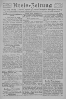Kreis-Zeitung für d. Kreis Nowy-Tomysl: zugl. Nowy-Tomysler Hopfenzeitung 1926.12.06 Jg.51 Nr140