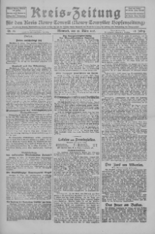 Kreis-Zeitung für d. Kreis Nowy-Tomysl: zugl. Nowy-Tomysler Hopfenzeitung 1927.03. Jg.52 Nr34