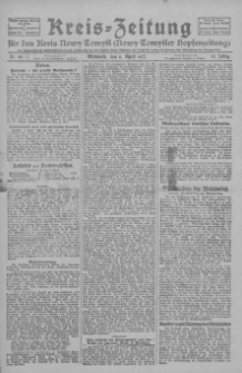 Kreis-Zeitung für d. Kreis Nowy-Tomysl: zugl. Nowy-Tomysler Hopfenzeitung 1927.04.06 Jg.52 Nr40