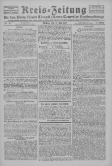 Kreis-Zeitung für d. Kreis Nowy-Tomysl: zugl. Nowy-Tomysler Hopfenzeitung 1927.06.13 Jg.52 Nr67