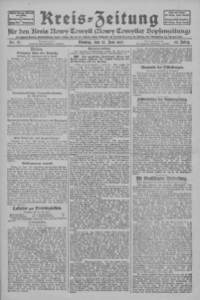 Kreis-Zeitung für d. Kreis Nowy-Tomysl: zugl. Nowy-Tomysler Hopfenzeitung 1927.06.27 Jg.52 Nr73
