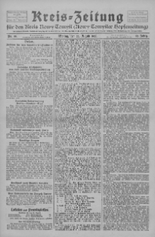 Kreis-Zeitung f&uuml;r d. Kreis Nowy-Tomysl: zugl. Nowy-Tomysler Hopfenzeitung 1927.08.22 Jg.52 Nr95