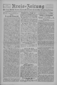 Kreis-Zeitung für d. Kreis Nowy-Tomysl: zugl. Nowy-Tomysler Hopfenzeitung 1927.08.24 Jg.52 Nr96