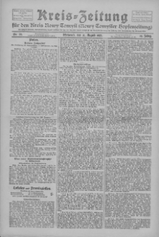 Kreis-Zeitung für d. Kreis Nowy-Tomysl: zugl. Nowy-Tomysler Hopfenzeitung 1927.08.31 Jg.52 Nr99