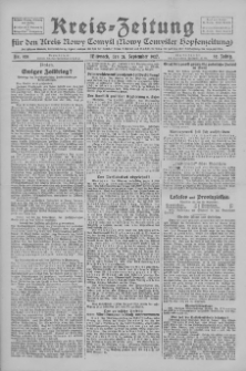 Kreis-Zeitung für d. Kreis Nowy-Tomysl: zugl. Nowy-Tomysler Hopfenzeitung 1927.09.21 Jg.52 Nr108