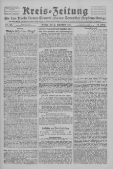Kreis-Zeitung für d. Kreis Nowy-Tomysl: zugl. Nowy-Tomysler Hopfenzeitung 1927.09.23 Jg.52 Nr109