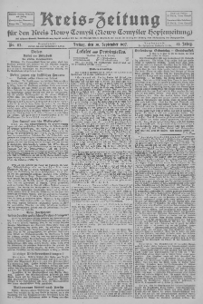 Kreis-Zeitung für d. Kreis Nowy-Tomysl: zugl. Nowy-Tomysler Hopfenzeitung 1927.09.30 Jg.52 Nr112