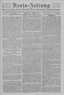 Kreis-Zeitung für d. Kreis Nowy-Tomysl: zugl. Nowy-Tomysler Hopfenzeitung 1927.10.03 Jg.52 Nr113