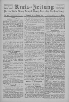 Kreis-Zeitung für d. Kreis Nowy-Tomysl: zugl. Nowy-Tomysler Hopfenzeitung 1927.10.12 Jg.52 Nr117