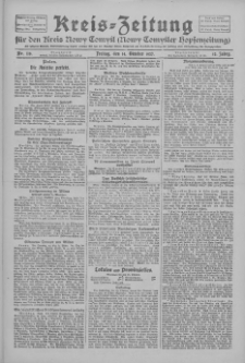 Kreis-Zeitung für d. Kreis Nowy-Tomysl: zugl. Nowy-Tomysler Hopfenzeitung 1927.10.14 Jg.52 Nr118