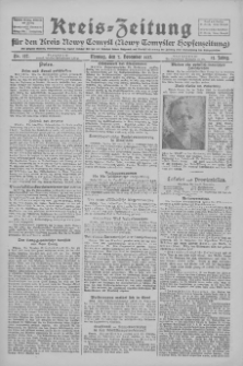 Kreis-Zeitung für d. Kreis Nowy-Tomysl: zugl. Nowy-Tomysler Hopfenzeitung 1927.11.07 Jg.52 Nr127