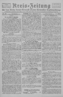 Kreis-Zeitung für d. Kreis Nowy-Tomysl: zugl. Nowy-Tomysler Hopfenzeitung 1927.12.07 Jg.52 Nr139