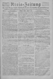Kreis-Zeitung für d. Kreis Nowy-Tomysl: zugl. Nowy-Tomysler Hopfenzeitung 1928.01.16 Jg.53 Nr7
