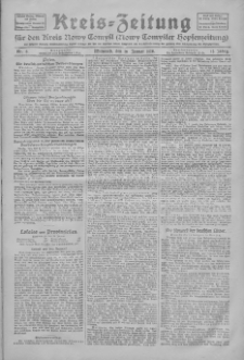 Kreis-Zeitung für d. Kreis Nowy-Tomysl: zugl. Nowy-Tomysler Hopfenzeitung 1928.01.18 Jg.53 Nr8