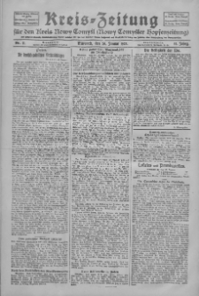 Kreis-Zeitung für d. Kreis Nowy-Tomysl: zugl. Nowy-Tomysler Hopfenzeitung 1928.01.25 Jg.53 Nr11
